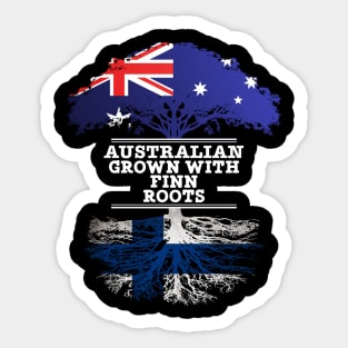 Australian Grown With Finn Roots - Gift for Finnish With Roots From Finland Sticker